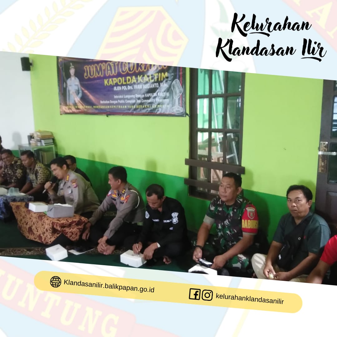 Jum'at Curhat bersama Kapolda Kaltim Irjen Pol Drs. Imam Sugianto, M. Si.