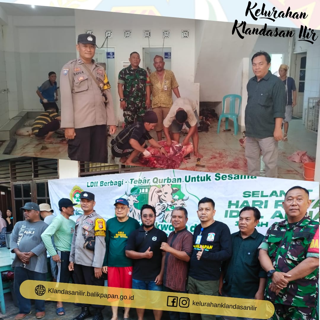 Monitoring Pemotongan Hewan Qurban di Wilayah Kelurahan Klandasan Ilir 