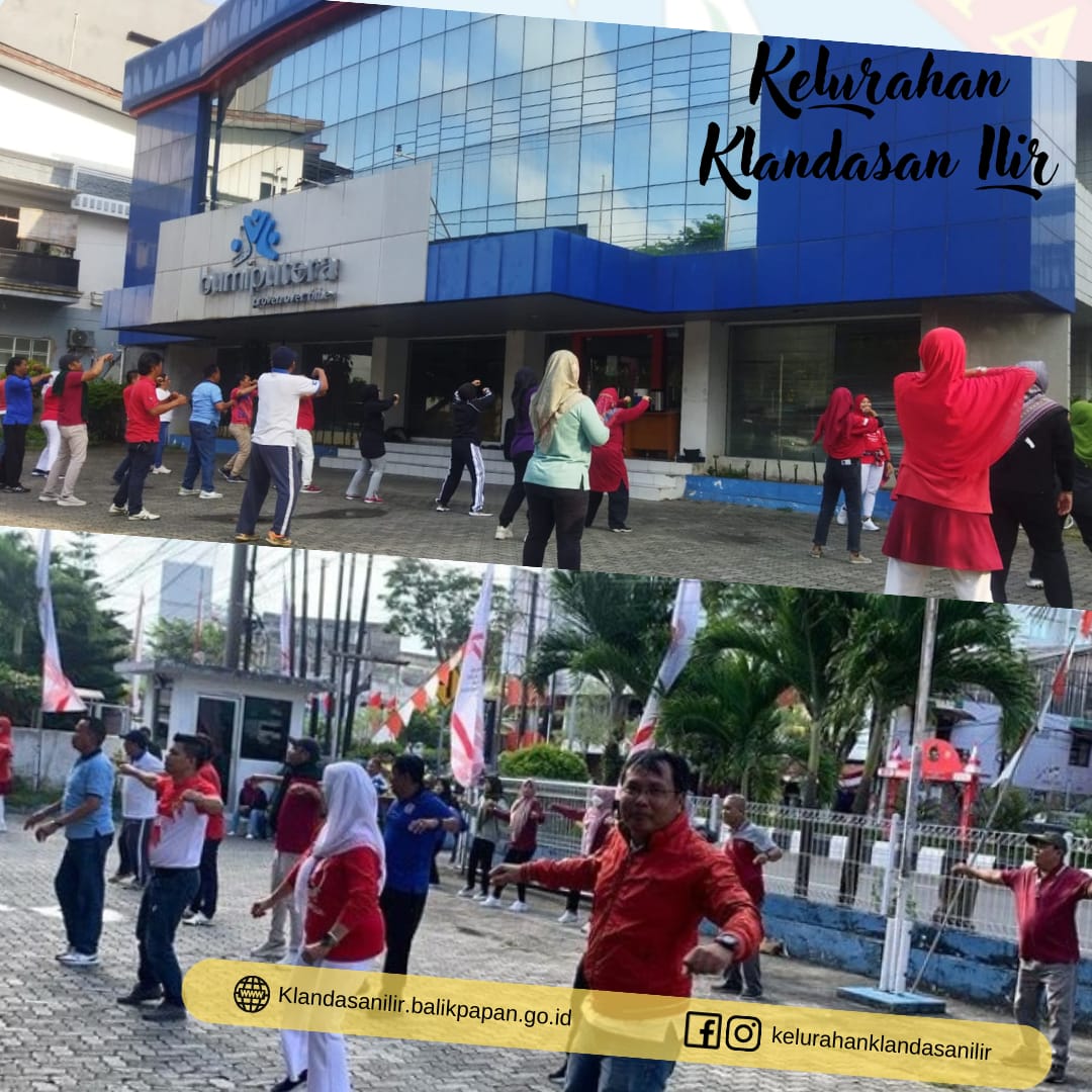 Senam Gabungan bersama Kecamatan Balikpapan Kota di Halaman Kantor BUMI PUTERA 